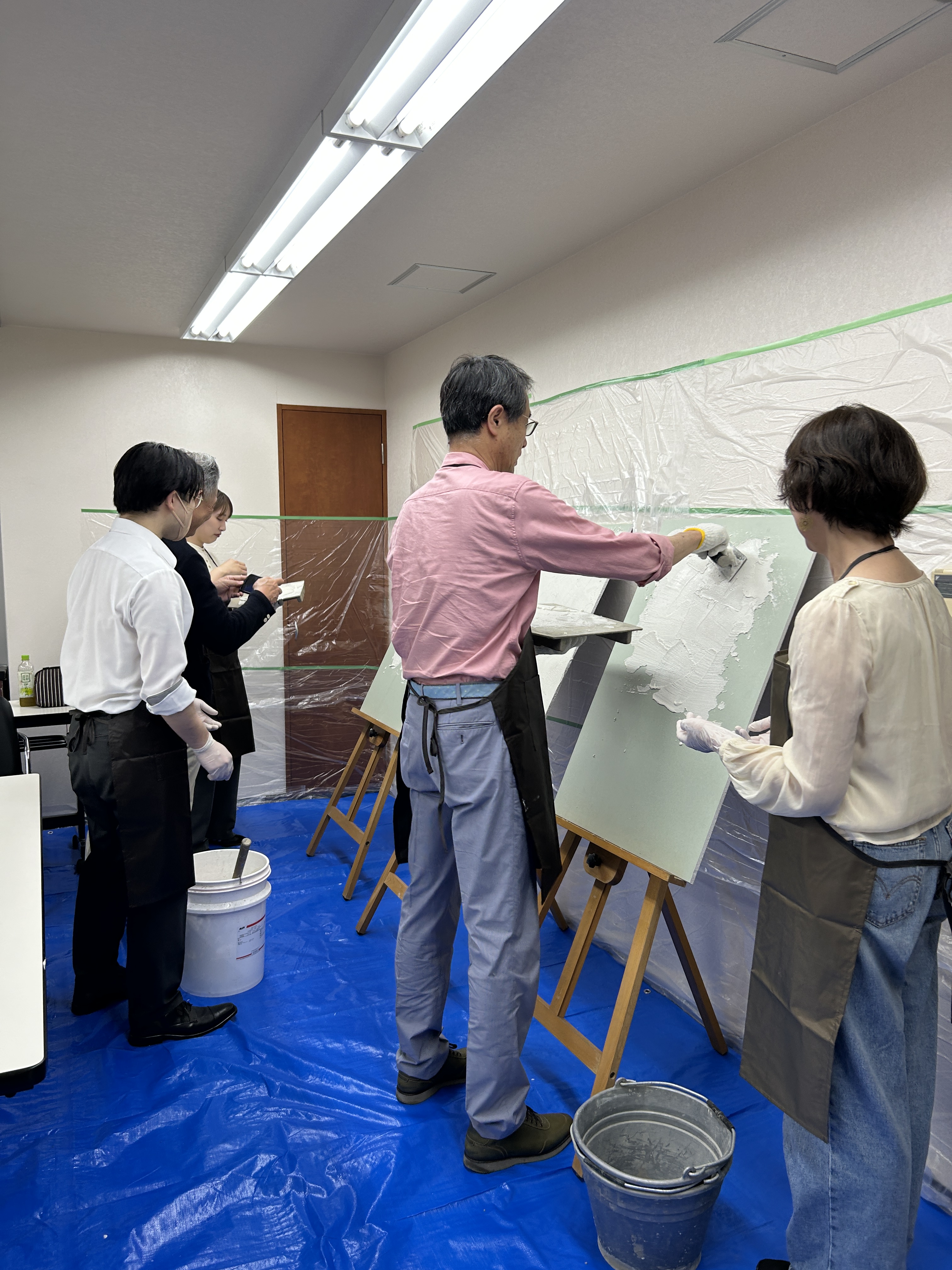 漆喰塗装体験会02