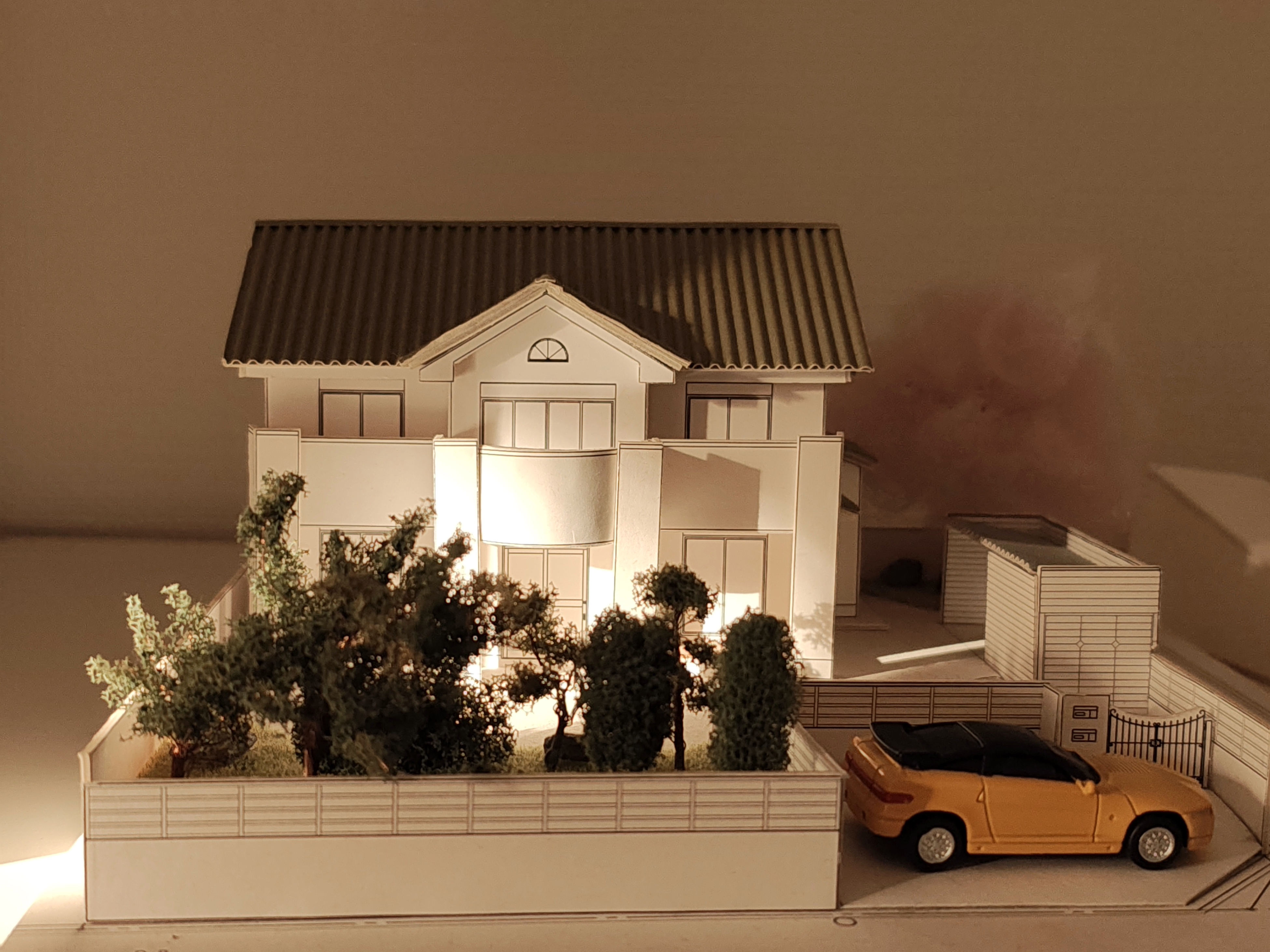 設計事務所で建てた住宅の住宅模型