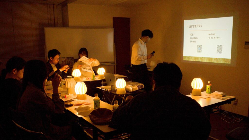 折り紙和紙ランプを活用するための照明講座