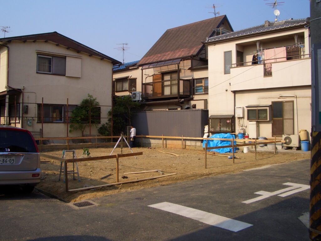 解体が完了し更地になった敷地