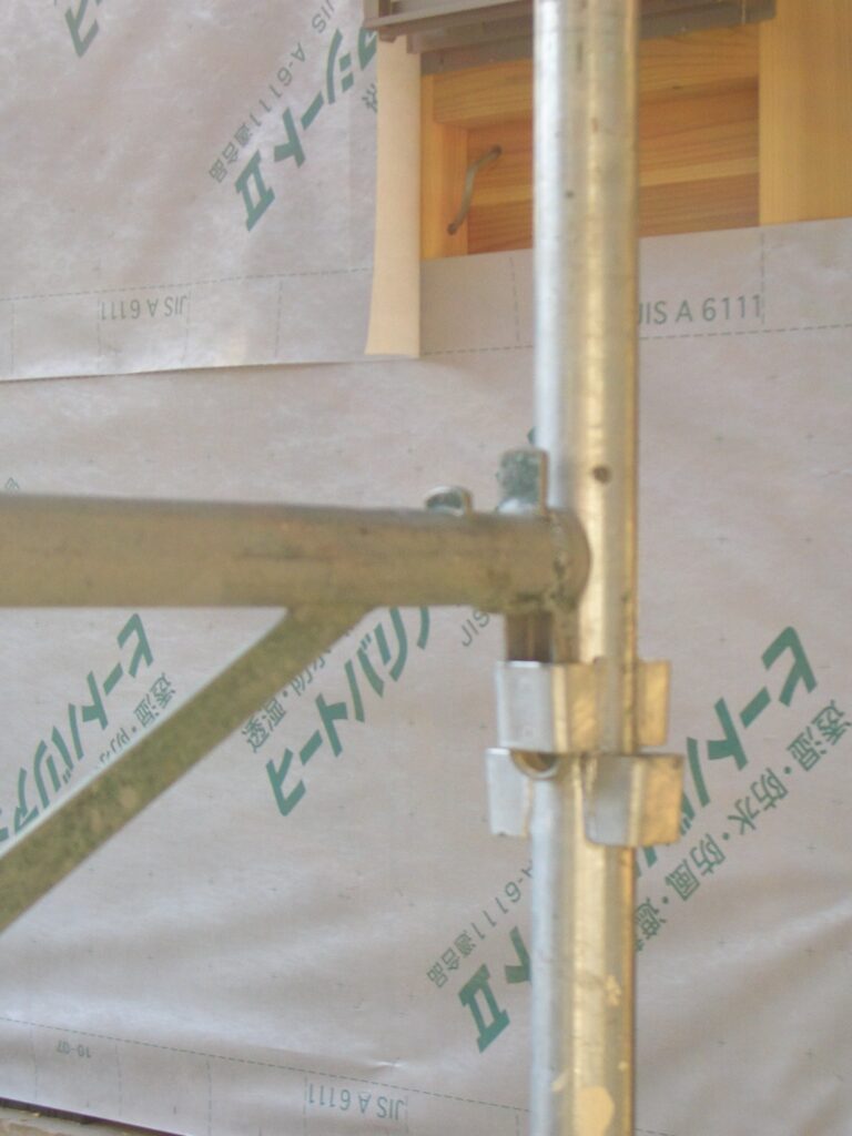 外壁下地に張られたヒートバリアシート