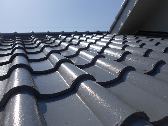 塗装が完了した屋根の様子