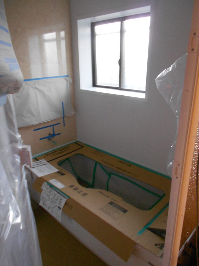 新しく設置されたユニットバス