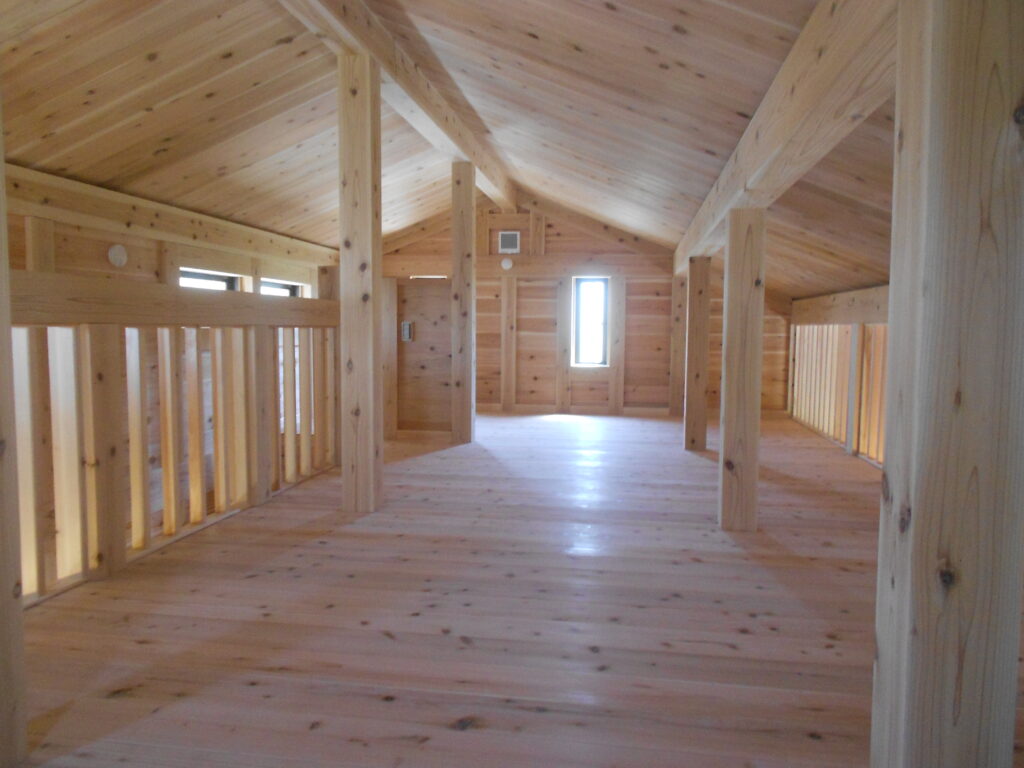 洗い作業を終えたきれいな室内