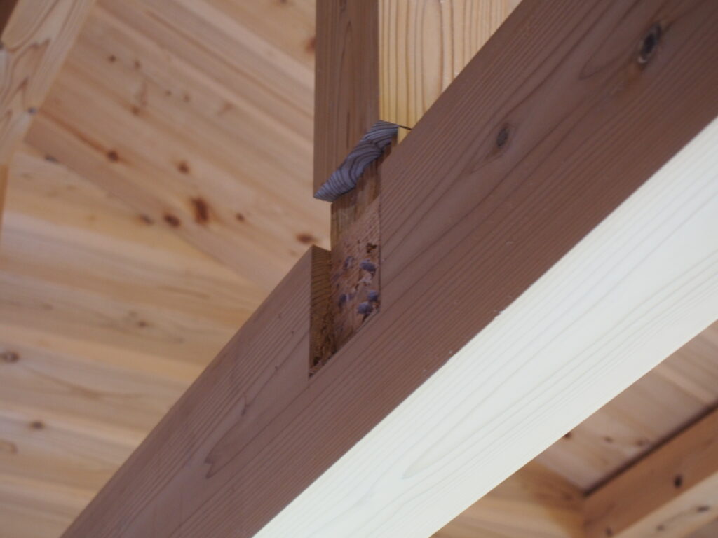 手刻みで加工された仕口